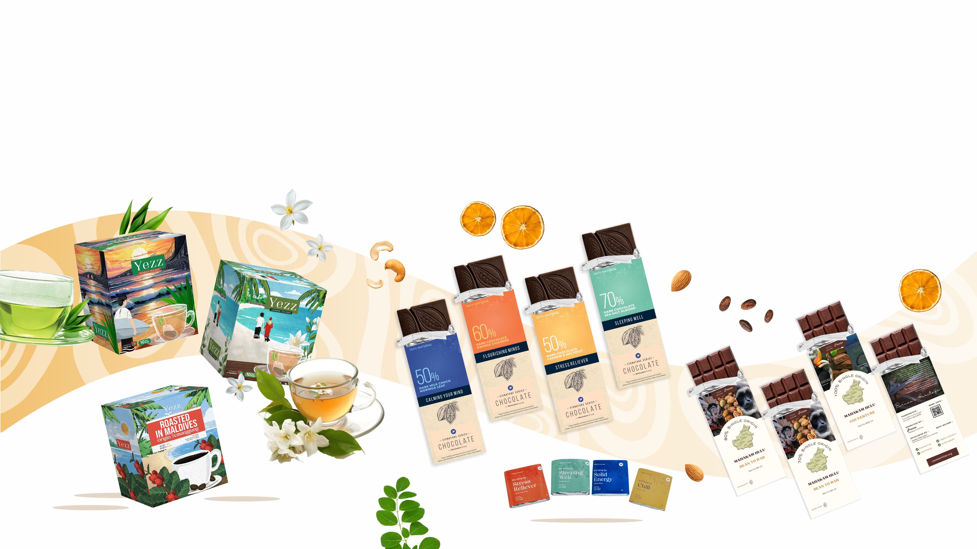 Illustration of Nichoa Chocolate white-label production